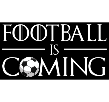 Football is coming custom t-shirt - TenStickers