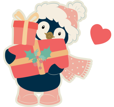 Pinguine couple in loved on christmas couple t-shirts - TenStickers