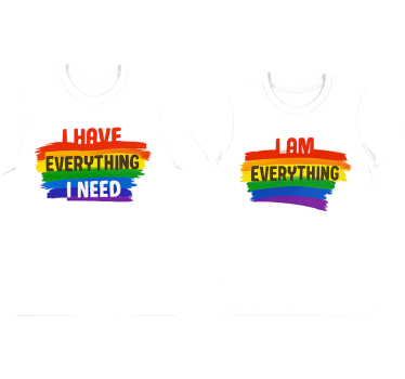 Couple t-shirts lgbt i have all i need - TenStickers