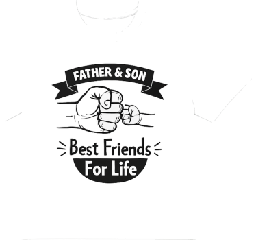 Father and son t-shirt paternal fist-bump design - TenStickers