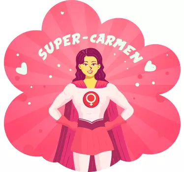 Superwoman for girl with name kids t-shirt - TenStickers