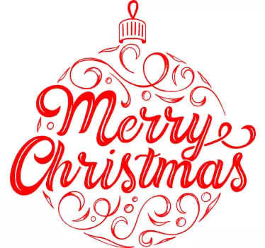 Merry Christmas decorative t-shirt - TenStickers