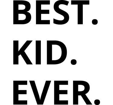 Best dad and best kid Father and kids t-shirt - TenStickers