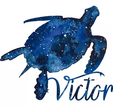 Cosmic turtle art t-shirt - TenStickers