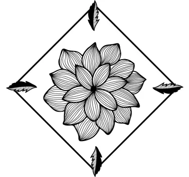 Flower patterned fashion t-shirt - TenStickers
