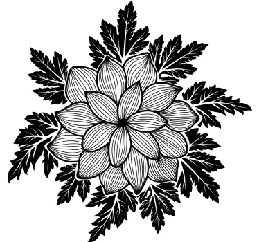 Floral patterned style t-shirt - TenStickers