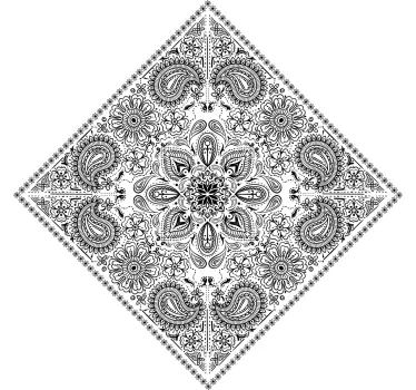 Elegant paisley pattern t-shirt - TenStickers