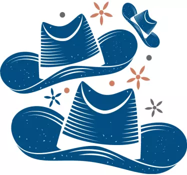Kids t-shirt with trendy beach hats design - TenStickers