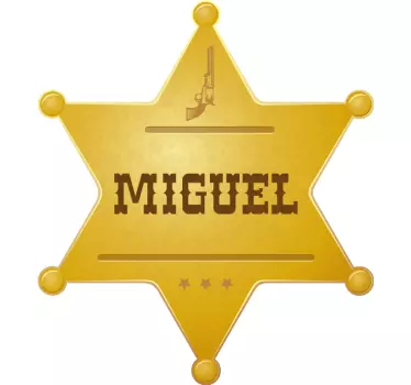 Sheriff badge with name t-shirt - TenStickers
