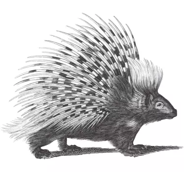 Spiky porcupine creature t-shirt - TenStickers