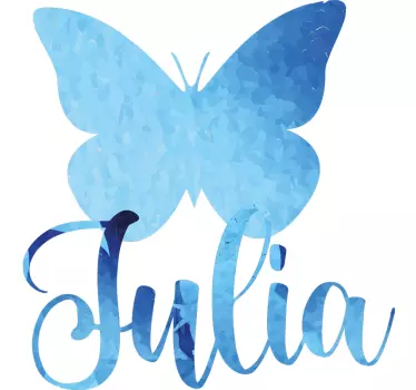 T-shirt with name personalized butterfly design - TenStickers