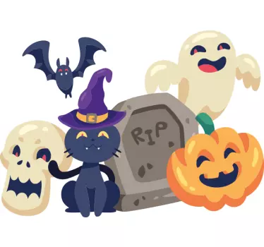 funny halloween symbols  Halloween t-shirt - TenStickers