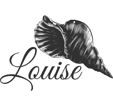 T-shirt with name personalized shell name - TenStickers