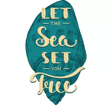 Let the sea set you free t-shirt - TenStickers