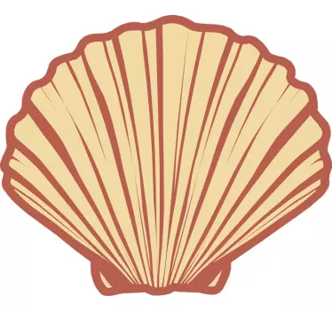 Seashell graphic print t-shirt - TenStickers