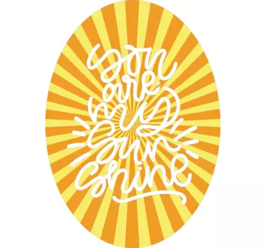 T-shirt with name you are my ray of light - TenStickers