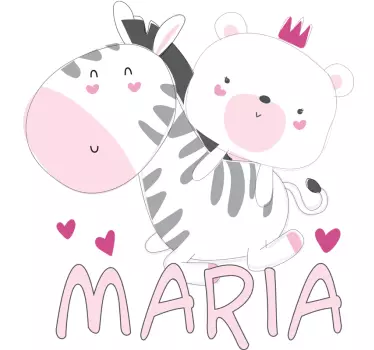 Kids t-shirt cute animal friends - TenStickers