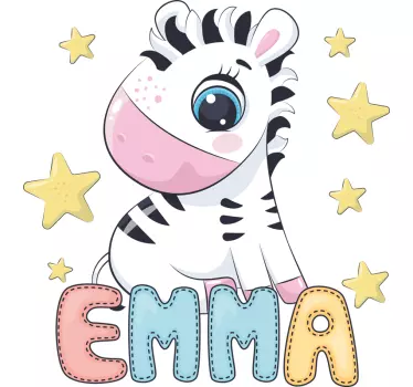 Baby t-shirt with adorable zebra design - TenStickers