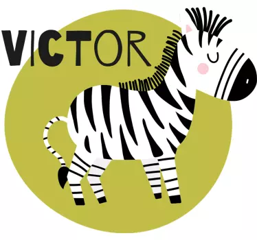 Kids t-shirt with adorable zebra characters - TenStickers