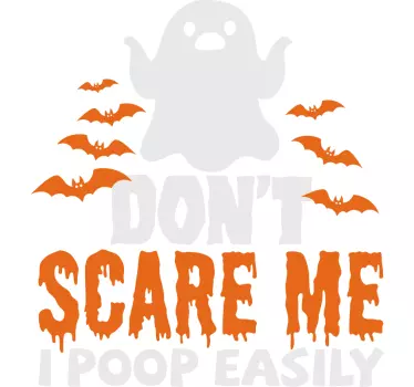 Kids t-shirt with playful ghost humor - TenStickers