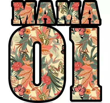 Mother and daughter t-shirt floral family bond - TenStickers