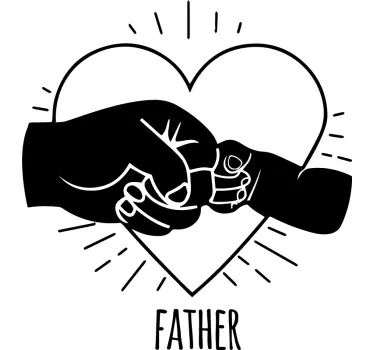 Father and son t-shirt stronger together - TenStickers