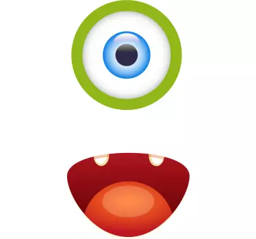 Cartoon eye expression t-shirt - TenStickers