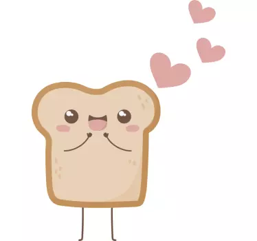 Bread and Nutella matching shirts for couples - TenStickers