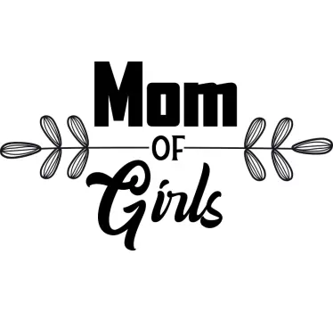 Mother and daughter t-shirt mom's joyful smile - TenStickers