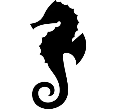 Stylish seahorse design t-shirt - TenStickers
