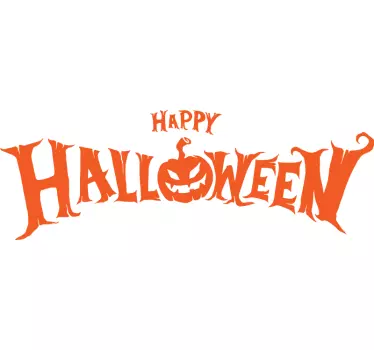I Pumpkin Halloween Text Halloween t-shirt - TenStickers