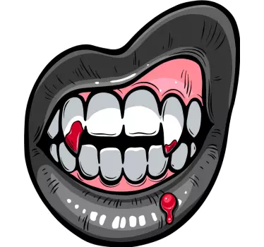 Couple t-shirts with bold lip graphic - TenStickers