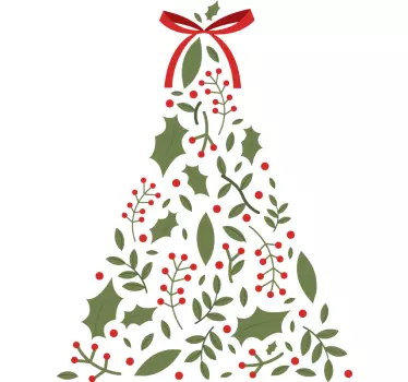 Christmas t-shirt with festive tree design - TenStickers