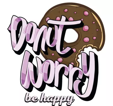 Don't worry be happy t-shirt - TenStickers
