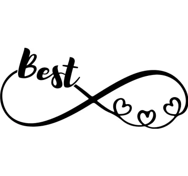 Best friends forever symbol matching shirts for couples - TenStickers