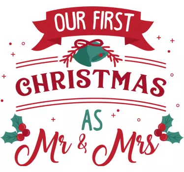 First holiday christmas tee shirts - TenStickers