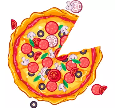 Pizza slice Father  and son matching shirts - TenStickers