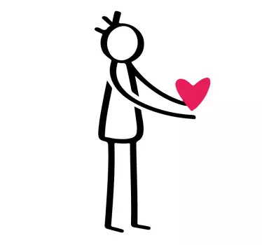 Couple t-shirts couple heart sign - TenStickers