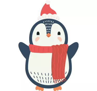 Cute penguin christmas tee shirts - TenStickers