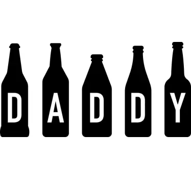 Dad and baby drinks Father  and son matching shirts - TenStickers