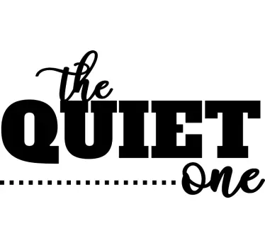 The quiet/the loud one matching shirts for couples - TenStickers