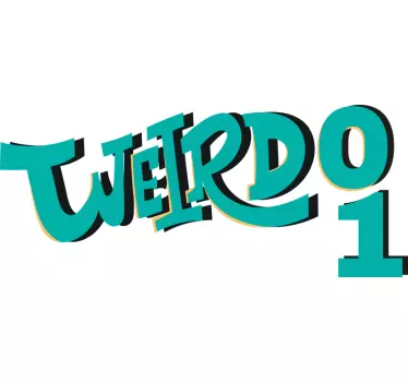 Weirdo 1 and 2 matching shirts for couples - TenStickers