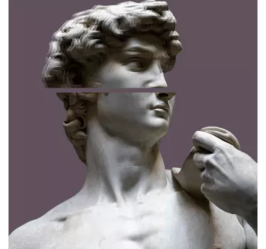 Broken statue portrait t-shirt - TenStickers