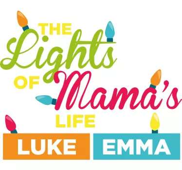 Mother and daughter t-shirt mama's joyful celebration - TenStickers