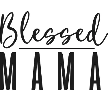 Mother and daughter t-shirt blessed family connection - TenStickers