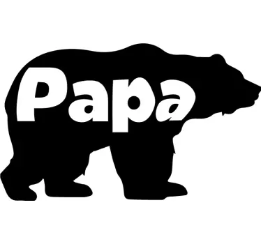Papa and baby bear Father  and son matching shirts - TenStickers