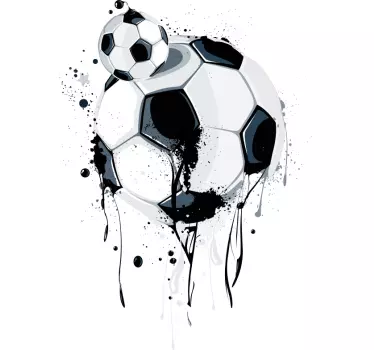 Graffiti footballs Kids shirt - TenStickers