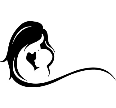 Mother and daughter t-shirt mother and child hug - TenStickers