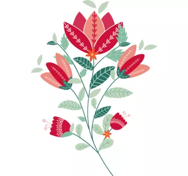 Floral blossom arrangement t-shirt - TenStickers