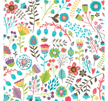 Floral Pattern Delight kids t-shirt - TenStickers